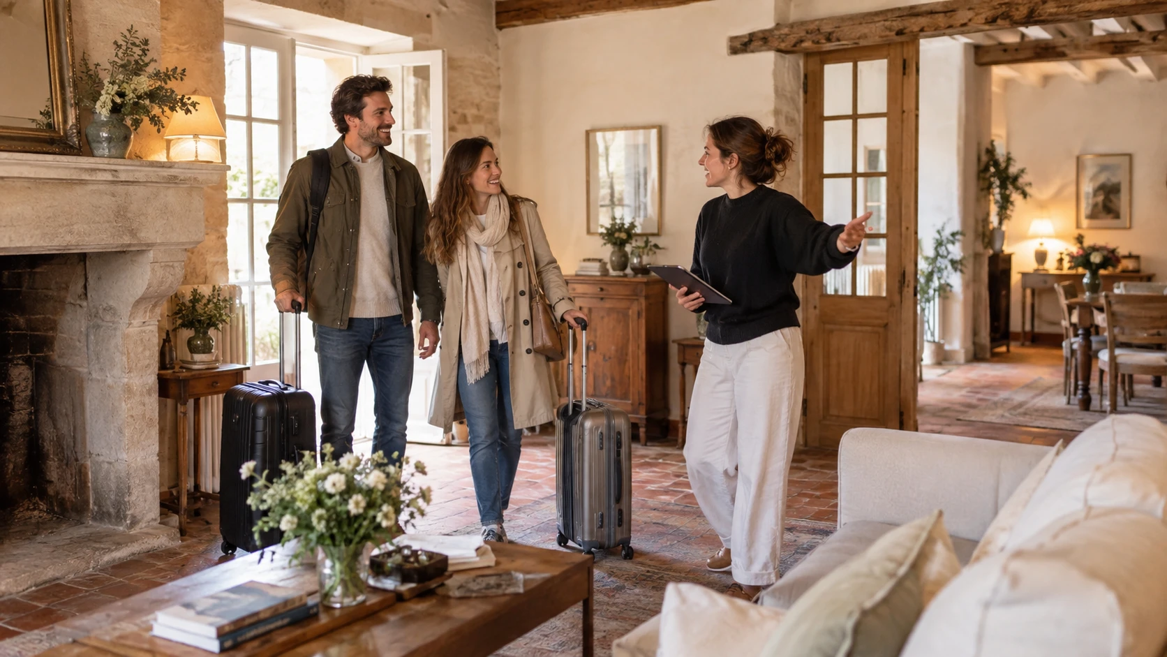Accueil des voyageurs par HALATTE Conciergerie